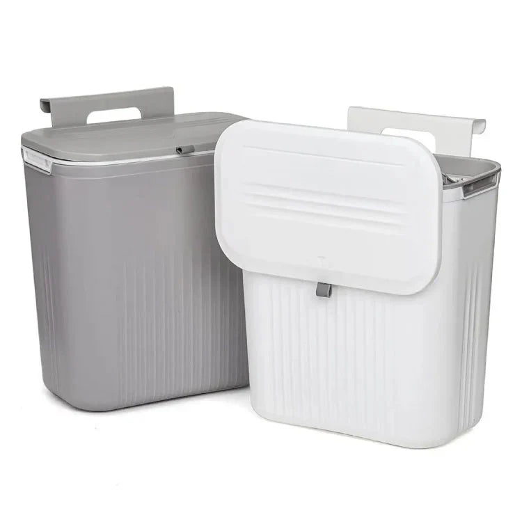 Hanging Trash Can With Lid